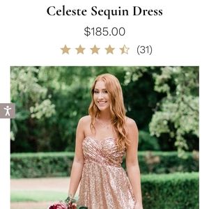 Revelry Gold Regular Maxi Sequin Dress